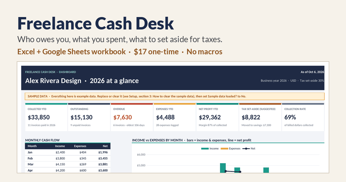 Freelance Cash Desk preview